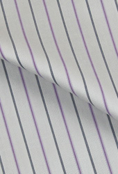 紫、黑双色竖纹纯棉面料