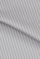 白底紫色竖纹棉涤面料