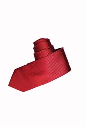 红底方格真丝领带