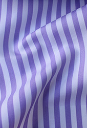进口衬衫面料  紫色宽竖纹 土耳其  纯棉高支